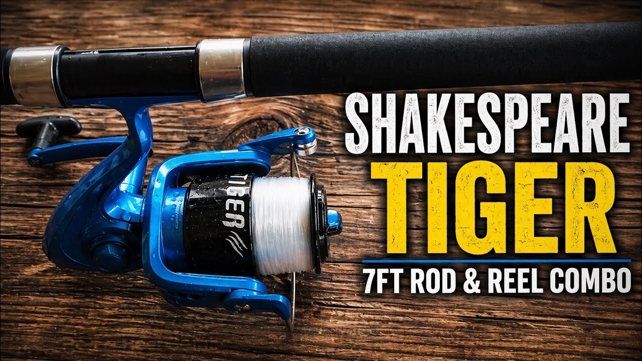 shakespeare tiger 7' spinning rod and reel combo