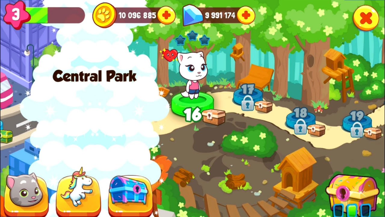Talking Tom Candy Run - Gameplay Walkthrough Level 13 - 16 - Tom & Angela & Hank - TNG