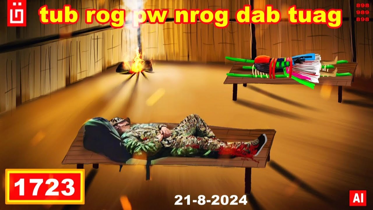 dab hais hmoob -1723 - 21/8/2024 tub rog pw nrog dab tuag, นอนกับผีในบ้าน, Still in the house.