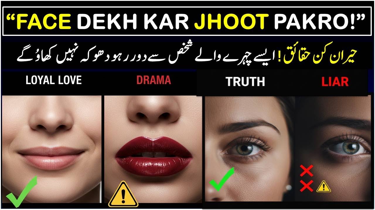 Face Reading 😱 | Chehra Batata Hai Jhoot, Loyalty Aur Bewafai | Urdu