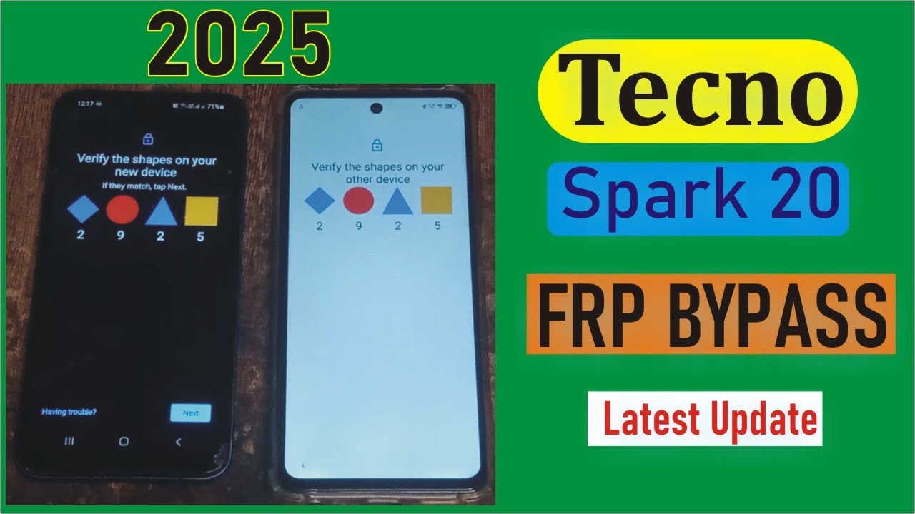 Tecno Spark 20/20c KJ5 FRP Bypass / Tecno Spark 20 PRO Google Account Unlock Bypass