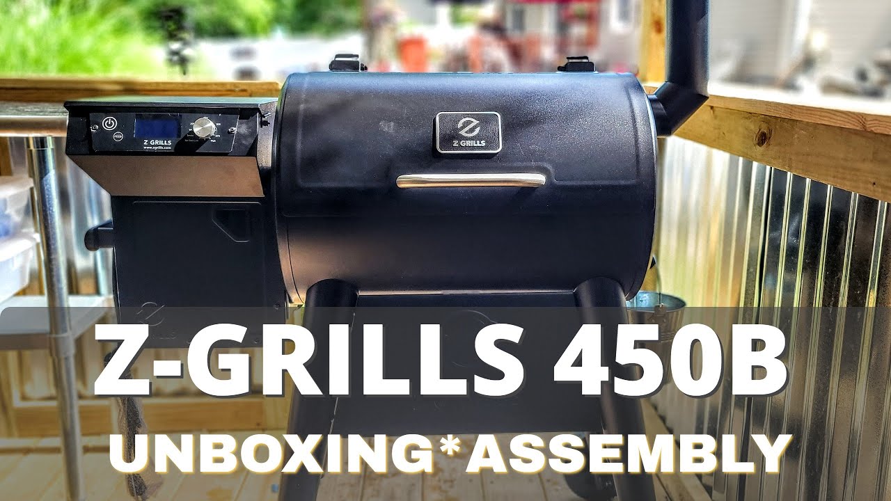 New 2021 Z GRILLS 450B Pellet Grill | Unboxing Assembly First Look | Z GRILLS 450 B
