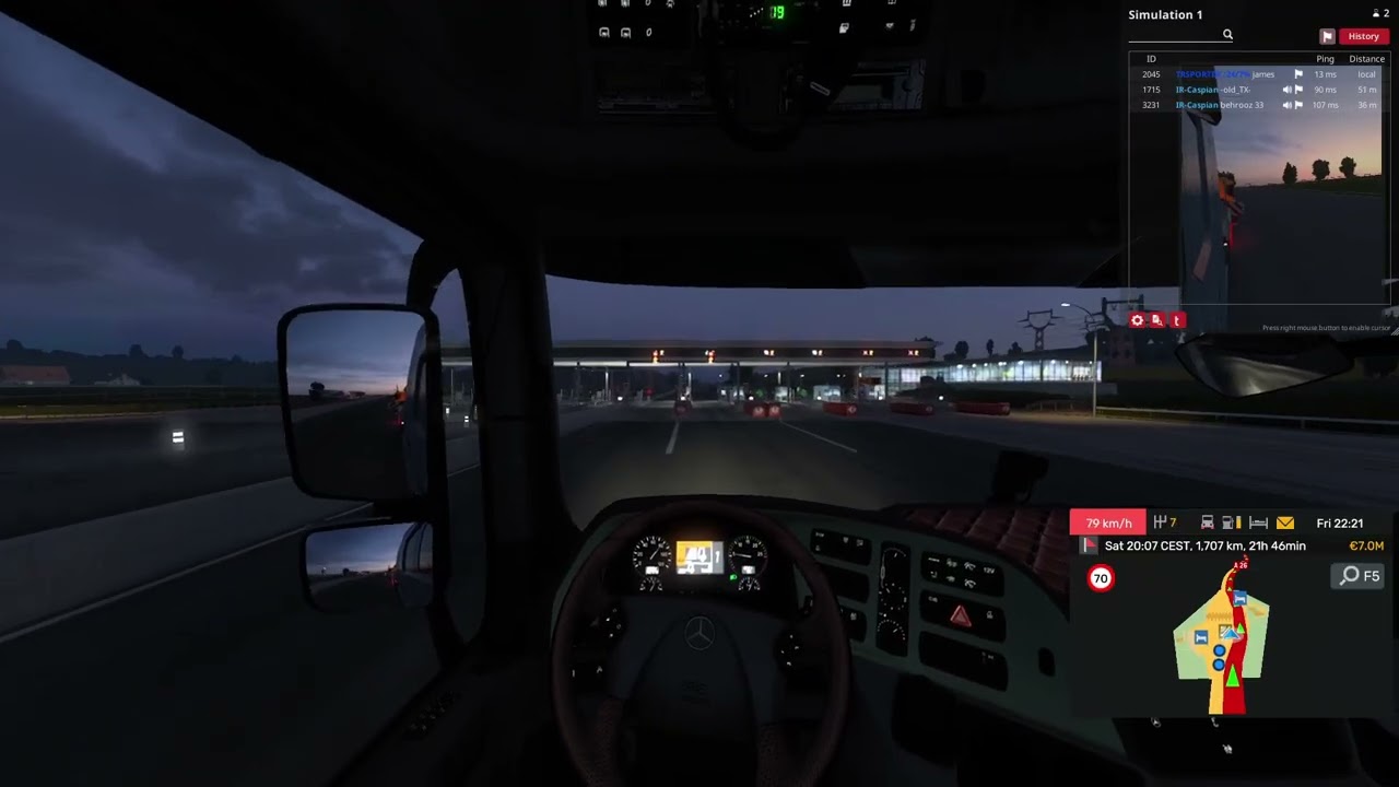 ets2 transport  cargo water tank from brgas to obia