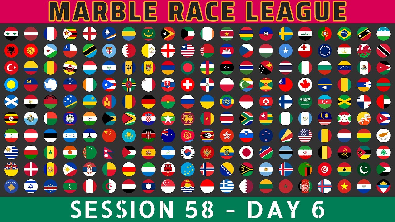 Marble Race League Session 58 Day 6 ~ 200 Countries