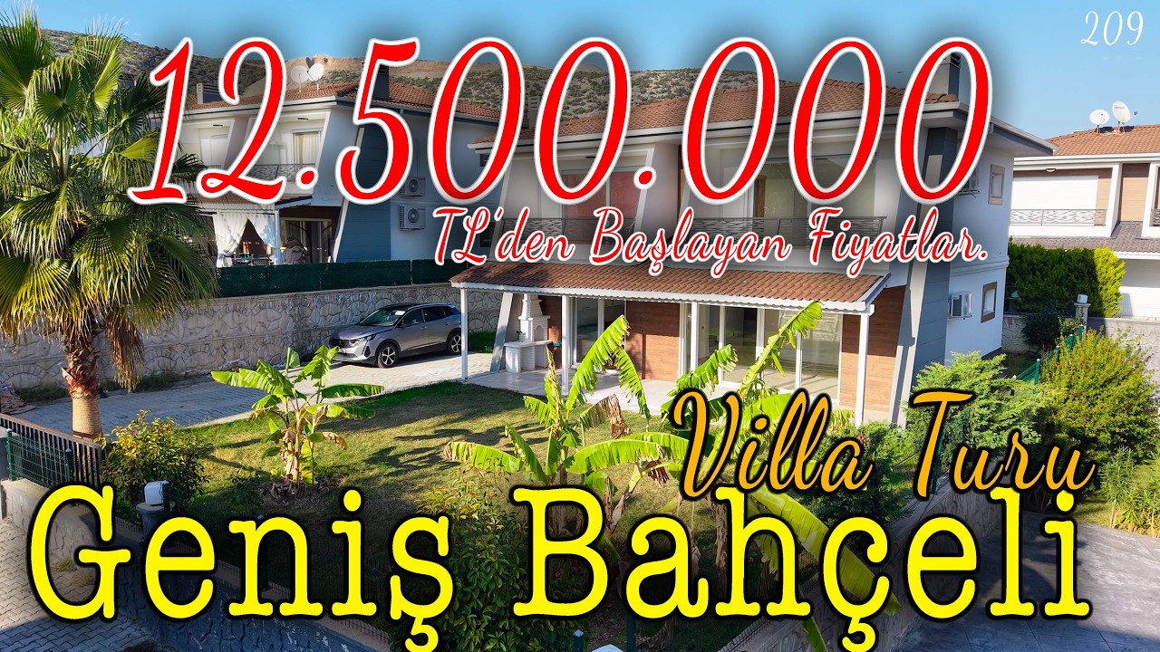 4+1 BÜYÜK BAHÇELİ HAVUZLU SİTEDE MÜSTAKİL EV /  KuşadasI  Satılık Villa