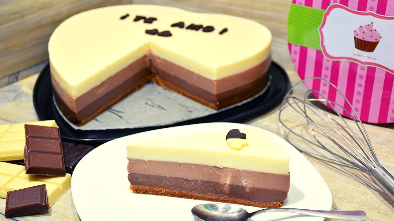 TARTA 3 CHOCOLATES PASO A PASO