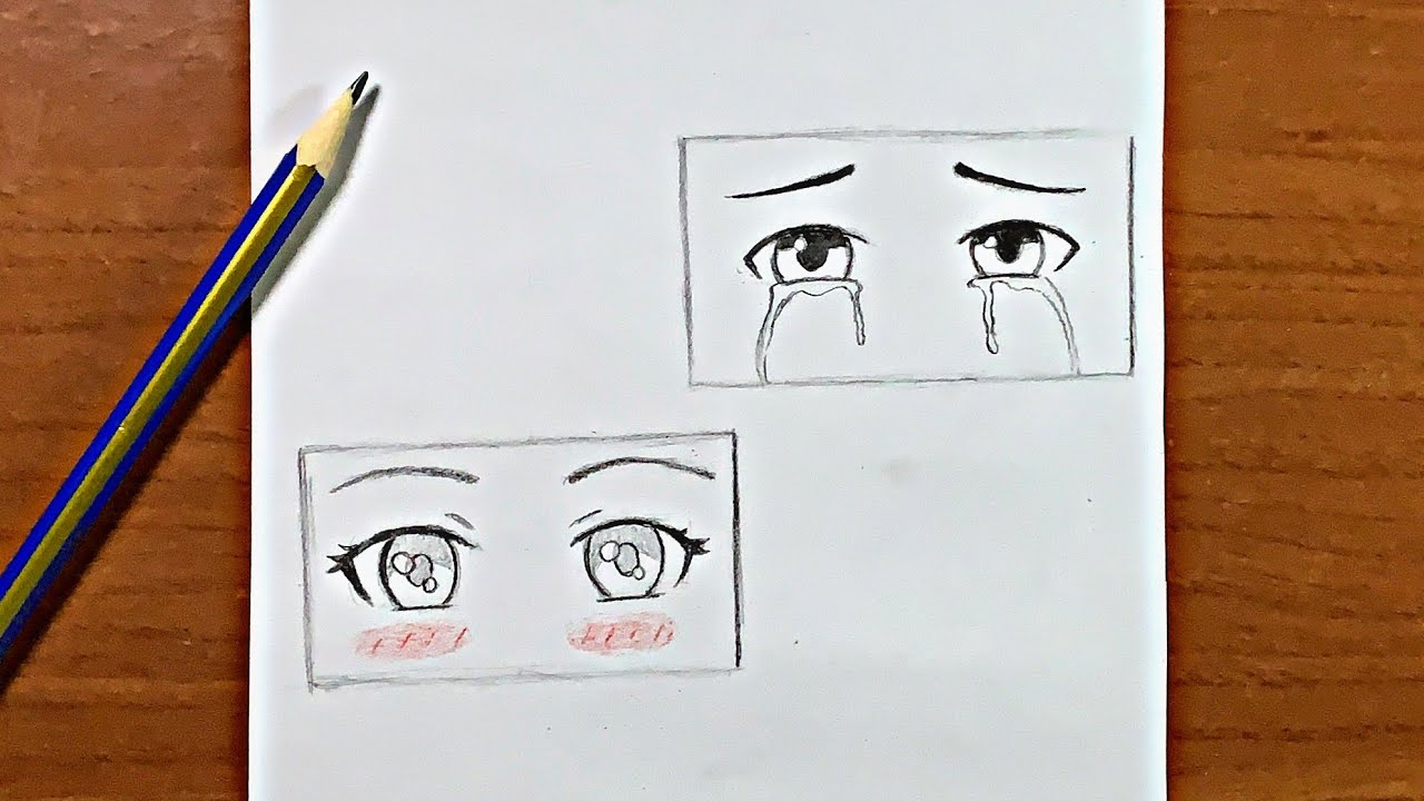 تعلم رسم عيون انمي  معبرة وسهلة خطوة بخطوة