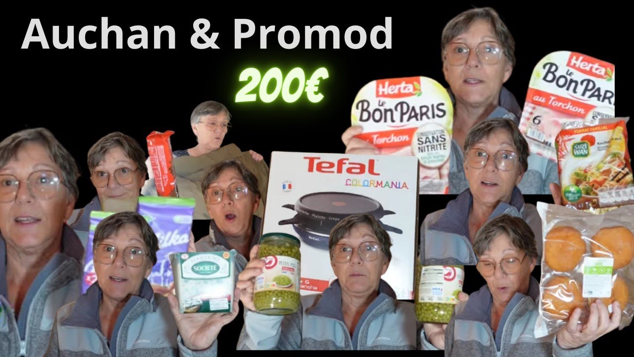 Retour de courses Auchan & Achats Promod