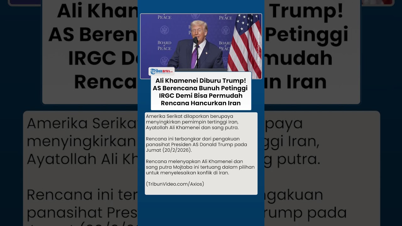 Ali Khamenei Diburu Trump! AS Bakal Bunuh Petinggi  IRGC Demi Bisa Permudah Rencana Hancurkan Iran