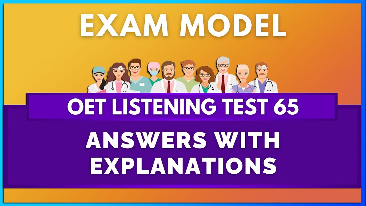 OET LISTENING TEST - 65 | MIHIRAA
