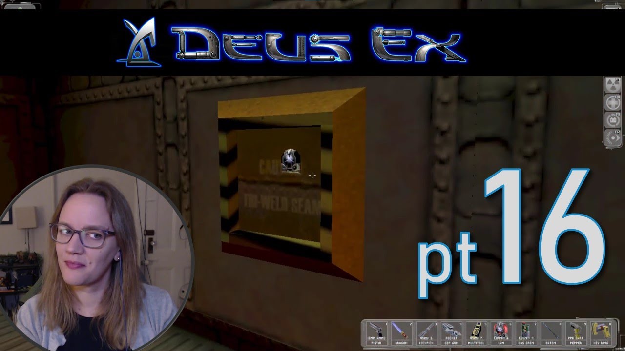 Let's Play Deus Ex (2000) [16] [Blind] Planting Charges (just kidding, I use rockets...)