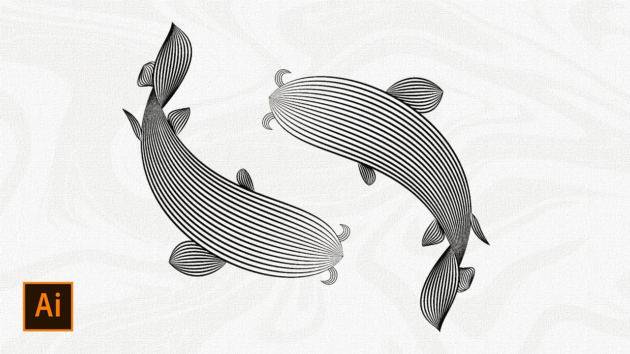 Linocut Look Illustration | Adobe Illustrator