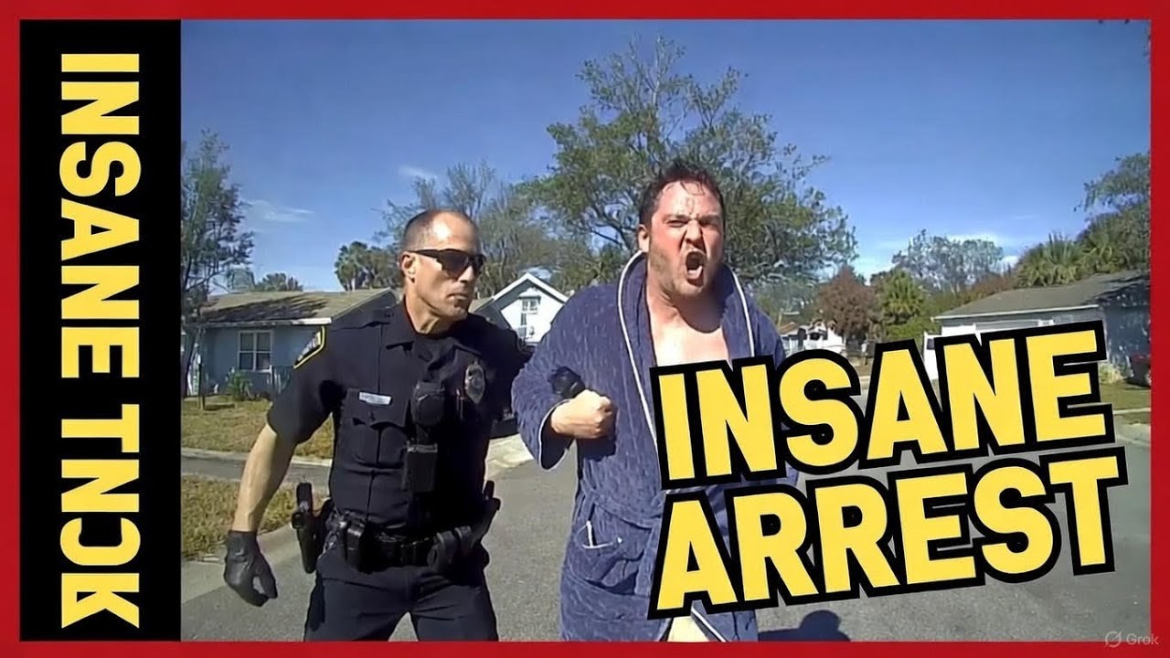 Bathrobe Guy Tackles Fleeing Suspect Like a Boss – Florida Police Stunned