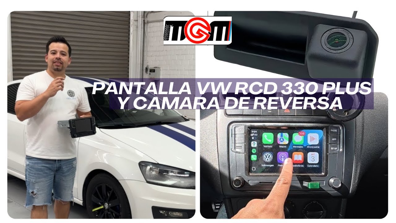 Conexión cámara de Reversa para pantallas Volkswagen-Nueva Pantalla al Vento RDC 330+ (MANUEL GM)