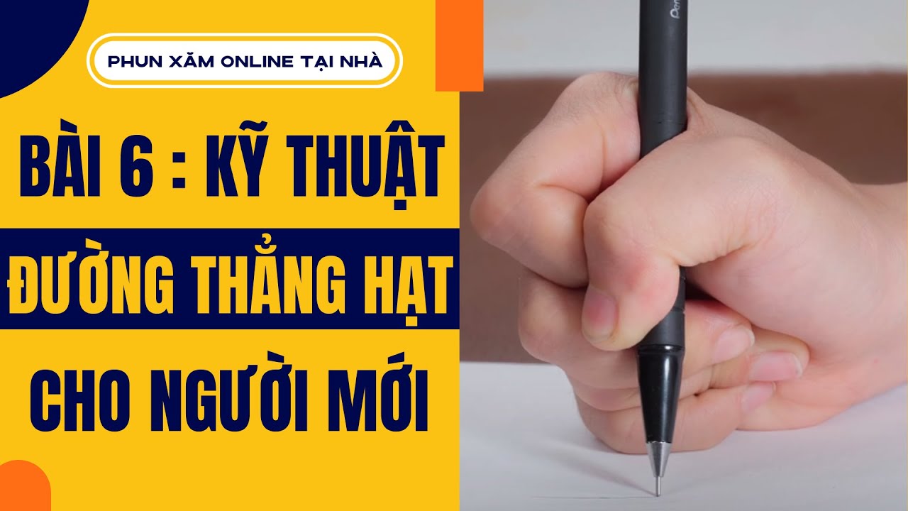 [HỌC PHUN XĂM ONLINE] - Bài 6: Kỹ thuật đường thẳng hạt - Jolie Nguyen
