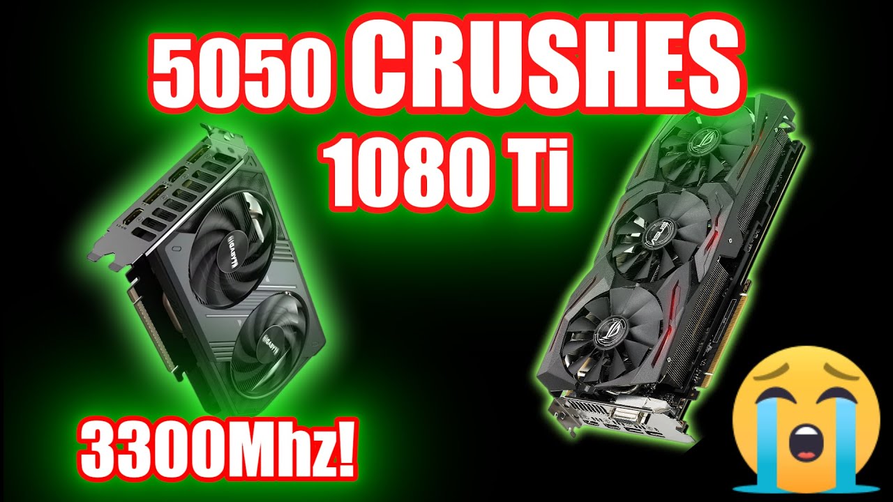 RTX 5050 против GTX 1080 Ti — разница огромна.