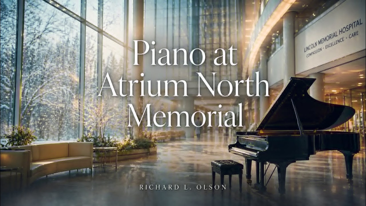 Piano at Atrium North Memorial. Jan 2026. Twin Cities, MN