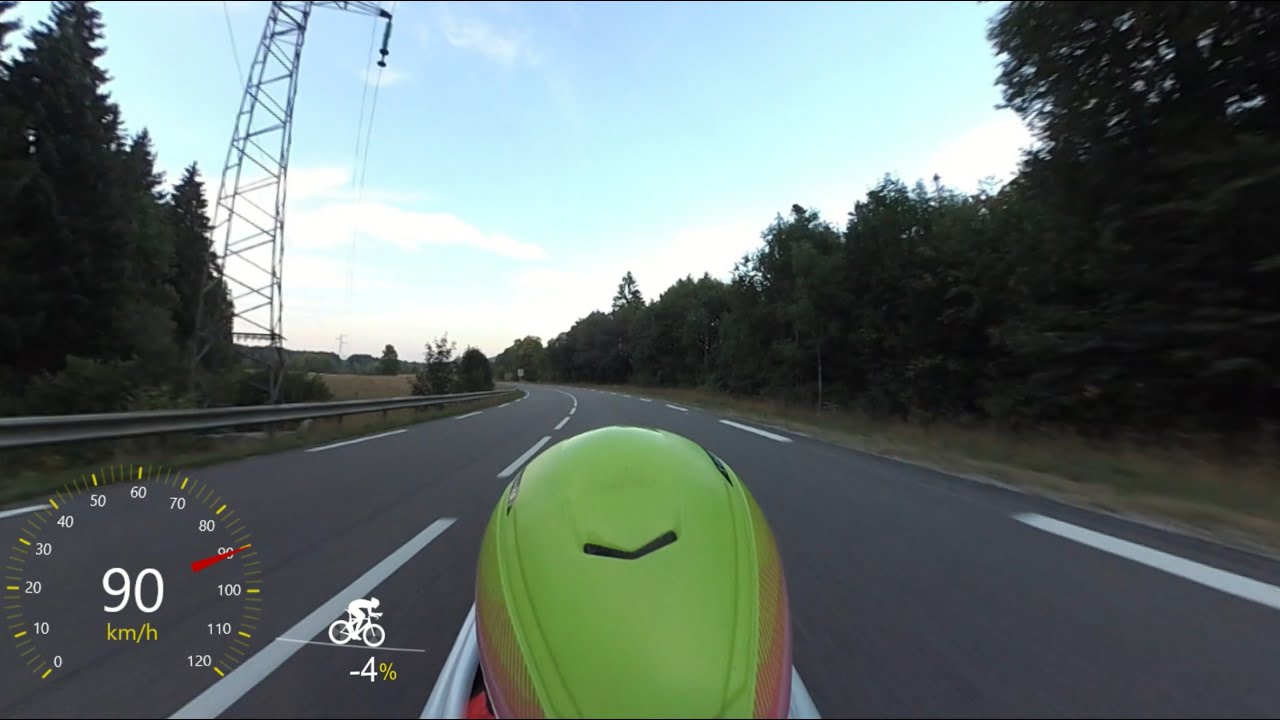 + de 90 km/h en Vélomobiel Snoek !!
