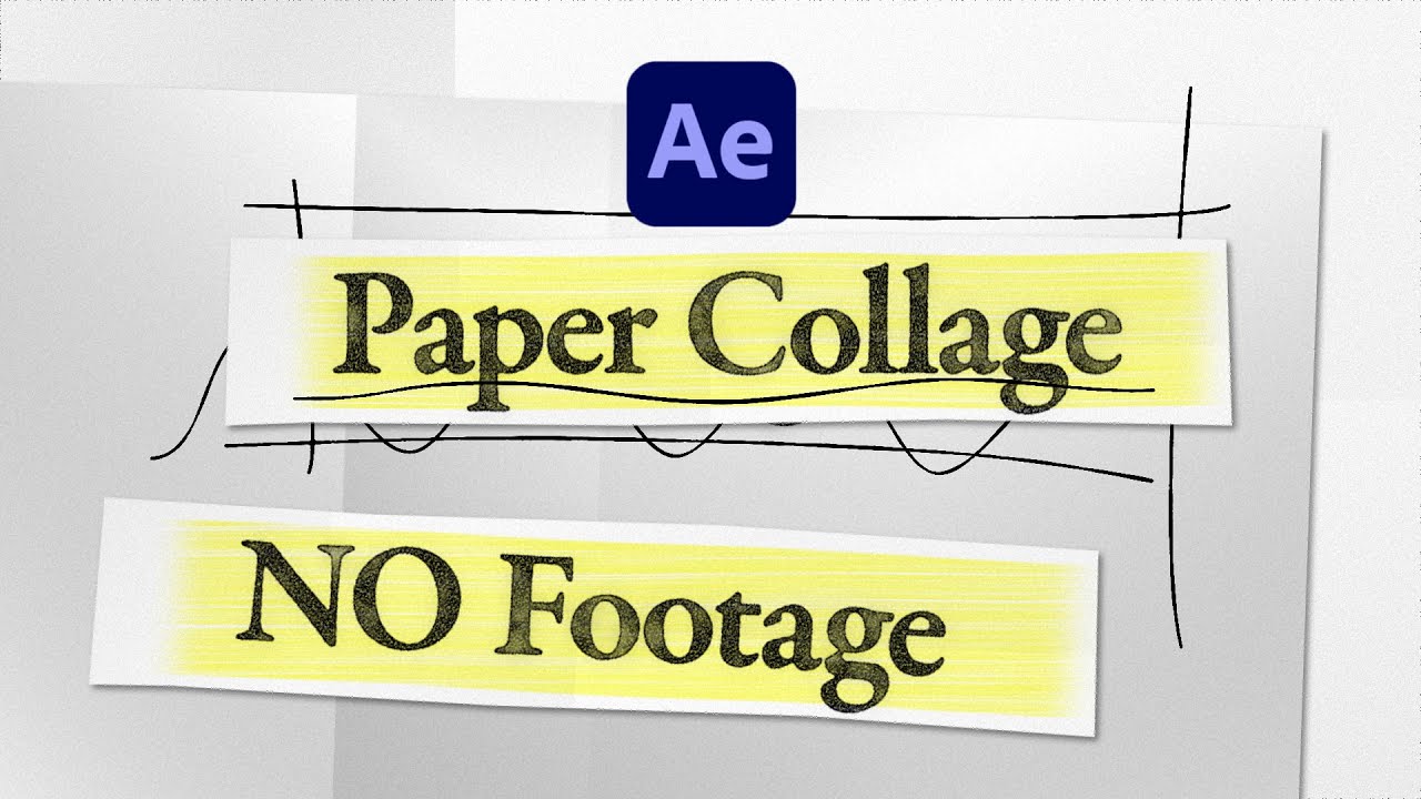 Paper Collage Title Animation | After Effects Tutorial