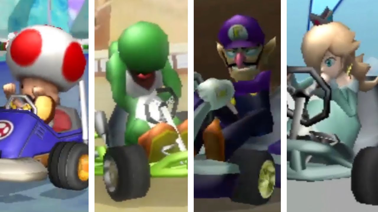 Mario Kart Wii Deluxe - All Characters Losing Animations (Karts)