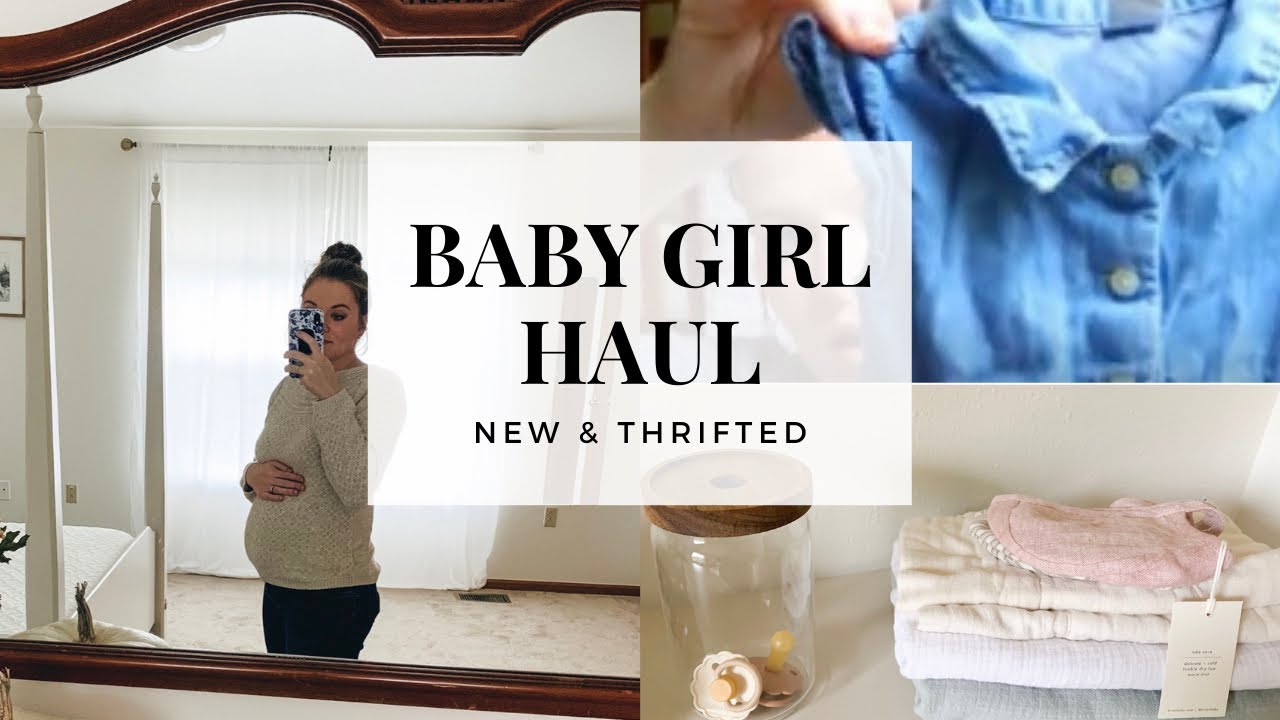 BABY GIRL HAUL | HUGE THRIFTED BABY GIRL CLOTHING HAUL | WHAT I BOUGHT FOR BABY GIRL