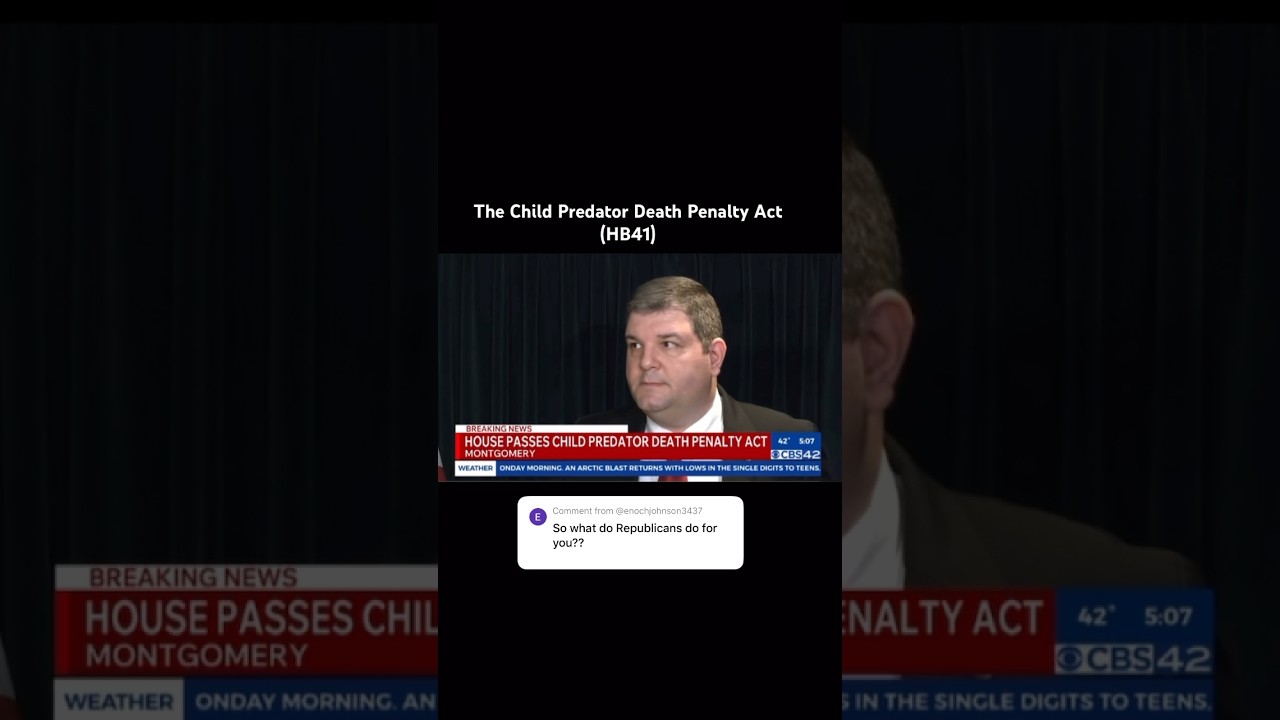 Death penalty for child predators. #usa #kids #love #justice #woodchipper  #tiktok #news #alabama