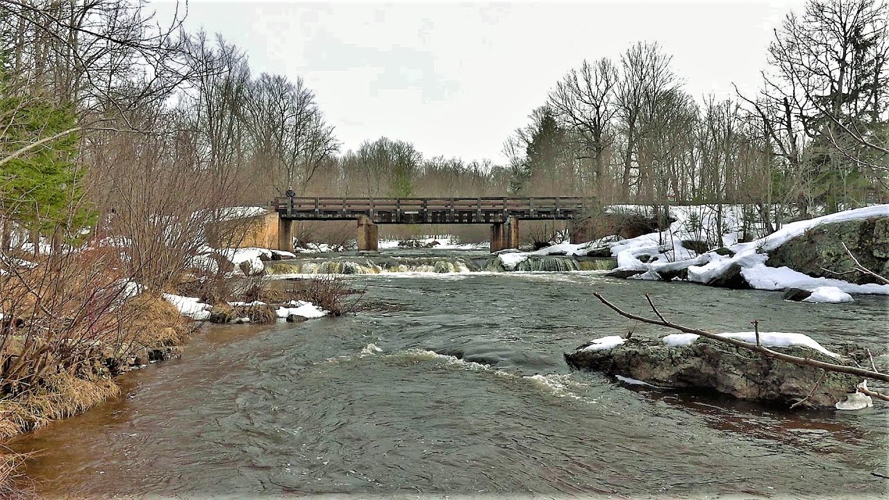Big Erick's Bridge on The Huron River Easter 4/9/2023