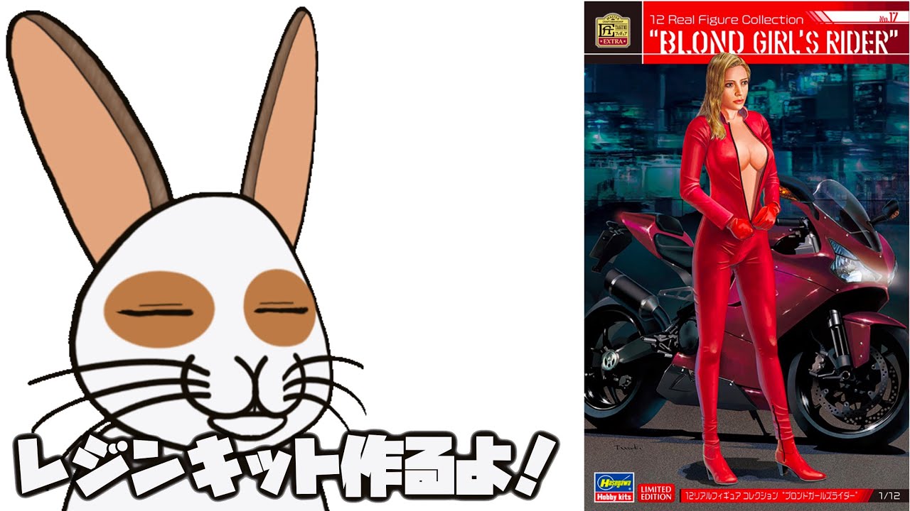 【 Hasegawa/ハセガワ】ブロンドガールズライダー作るよ！【1/12　レジンキット】