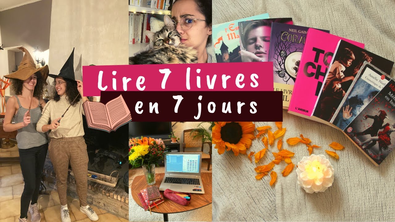 Lire 7 livres en 7 jours 📚😱 challenge/vlog 🎬