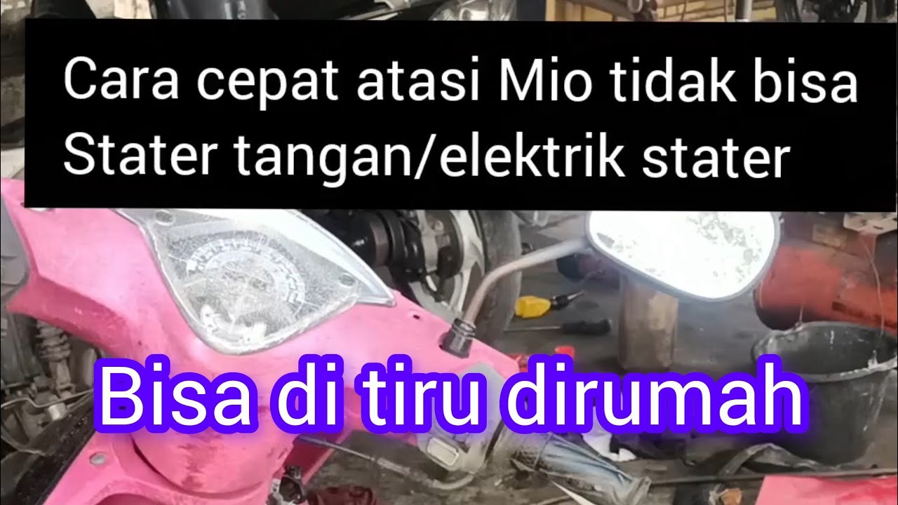 Cara mudah atasi motor Mio tidak bisa e stater,,simpel,cepat @Gupakoli 