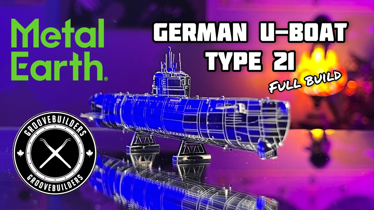 Metal Earth German U-Boat Type XXI 3D Metal Model - Full Build