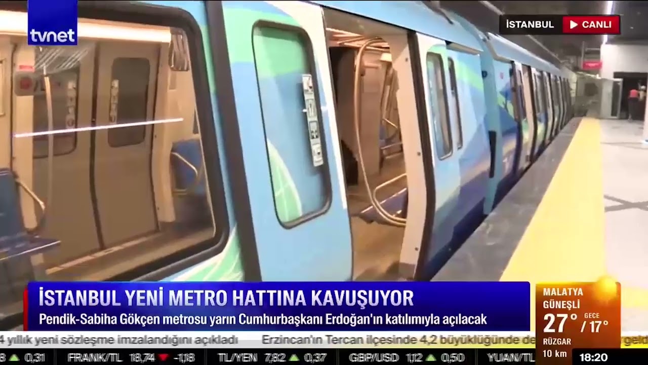 Tavşantepe - Sabiha Gökçen Metro Hattı yarın Cumhurbaşkanımızın teşrifleriyle açılacak - 📺 Tvnet