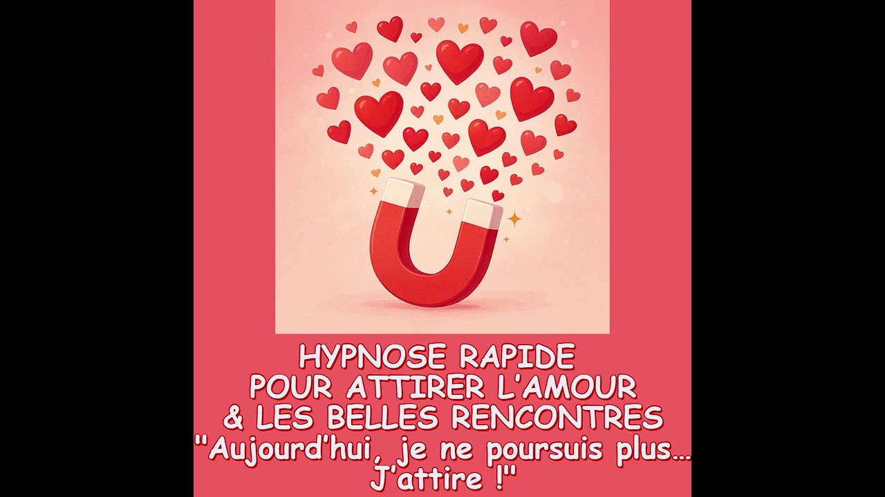 HYPNOSE POUR ATTIRER L'AMOUR & LES BELLES RENCONTRES 