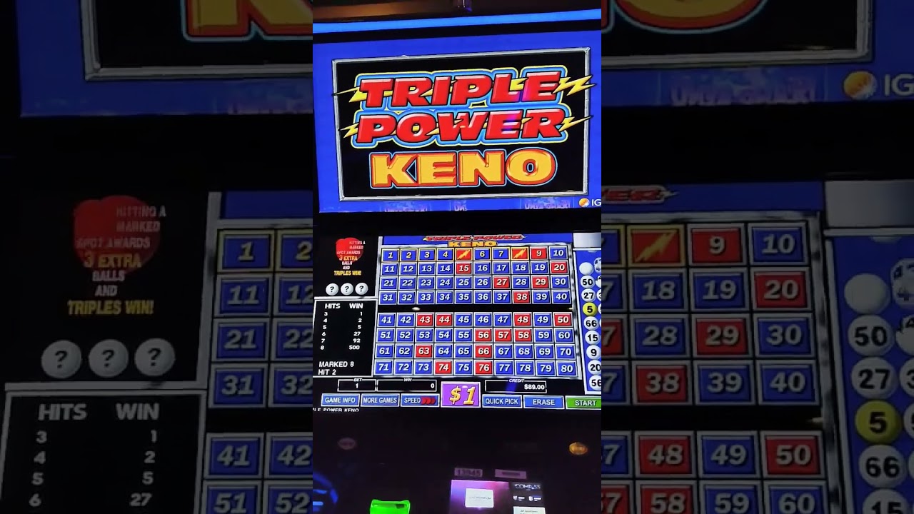 Triple Power Keno!! #casino #keno
