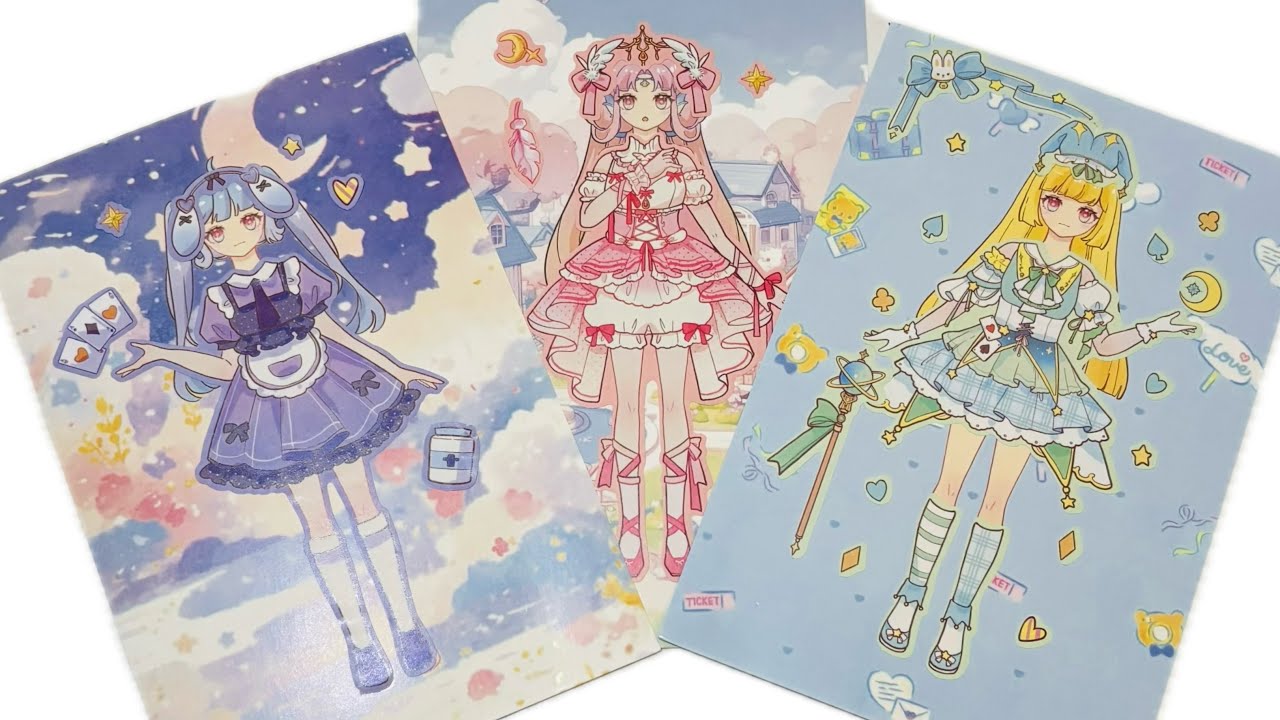 Pretty Girl Dress-Up Stickers 💅✨ | Fun DIY Fashion 