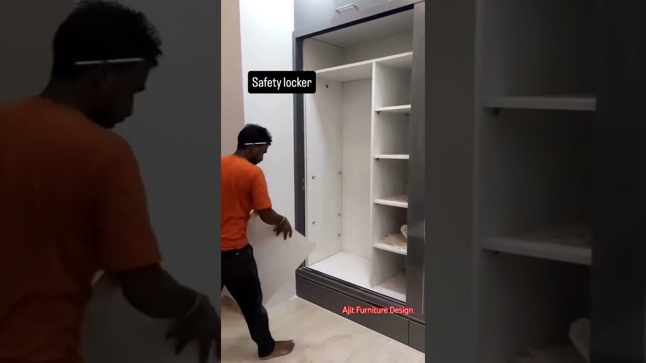 Safaty Locker Wardrobe #ytshorts #furniture #viralvideo #wardrobedesign