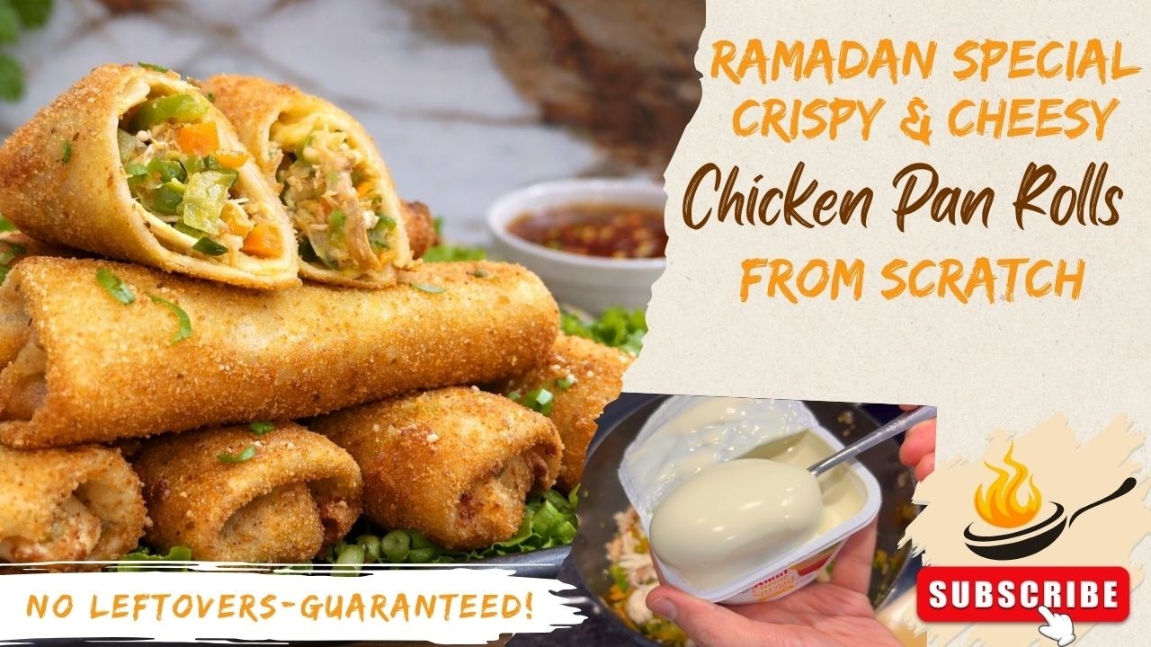 Ramzan Special Crispy & Cheesy Chicken Pan Roll Gone in Minutes🤩! Delicious Iftar Snack From Scratch