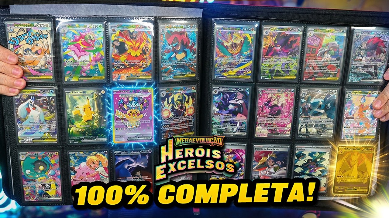 MINHA COLEÇÃO COMPLETA DE HERÓIS EXCELSOS! A MAIOR Coleção de TODOS OS TEMPOS de Cartas Pokémon TCG!