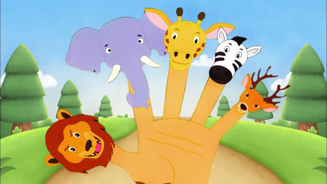 Finger Family Nursery Rhymes | Animal Finger Family Songs Collection | Learn Wild Animals