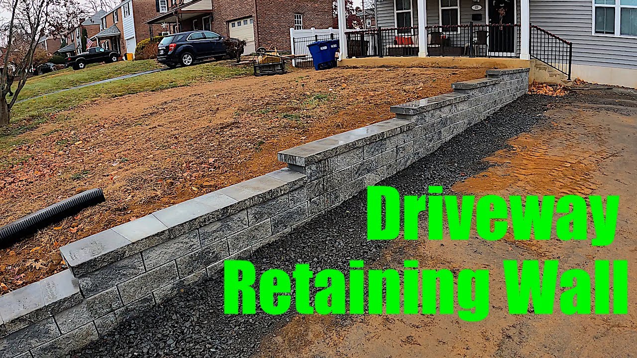 How to build a driveway retaining wall