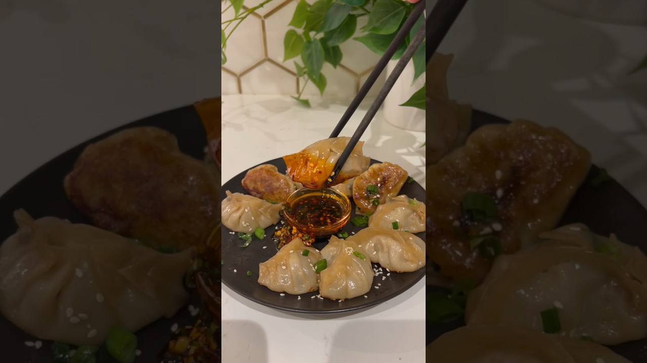 Как приготовить пельмени со свининой 🥟 #азиатскаяеда #рецепт