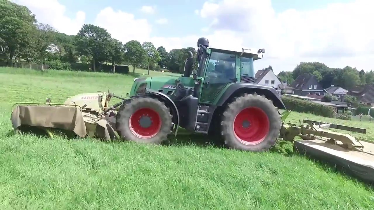 Mähen und Einfahren vollgas beim 3. Schnitt
