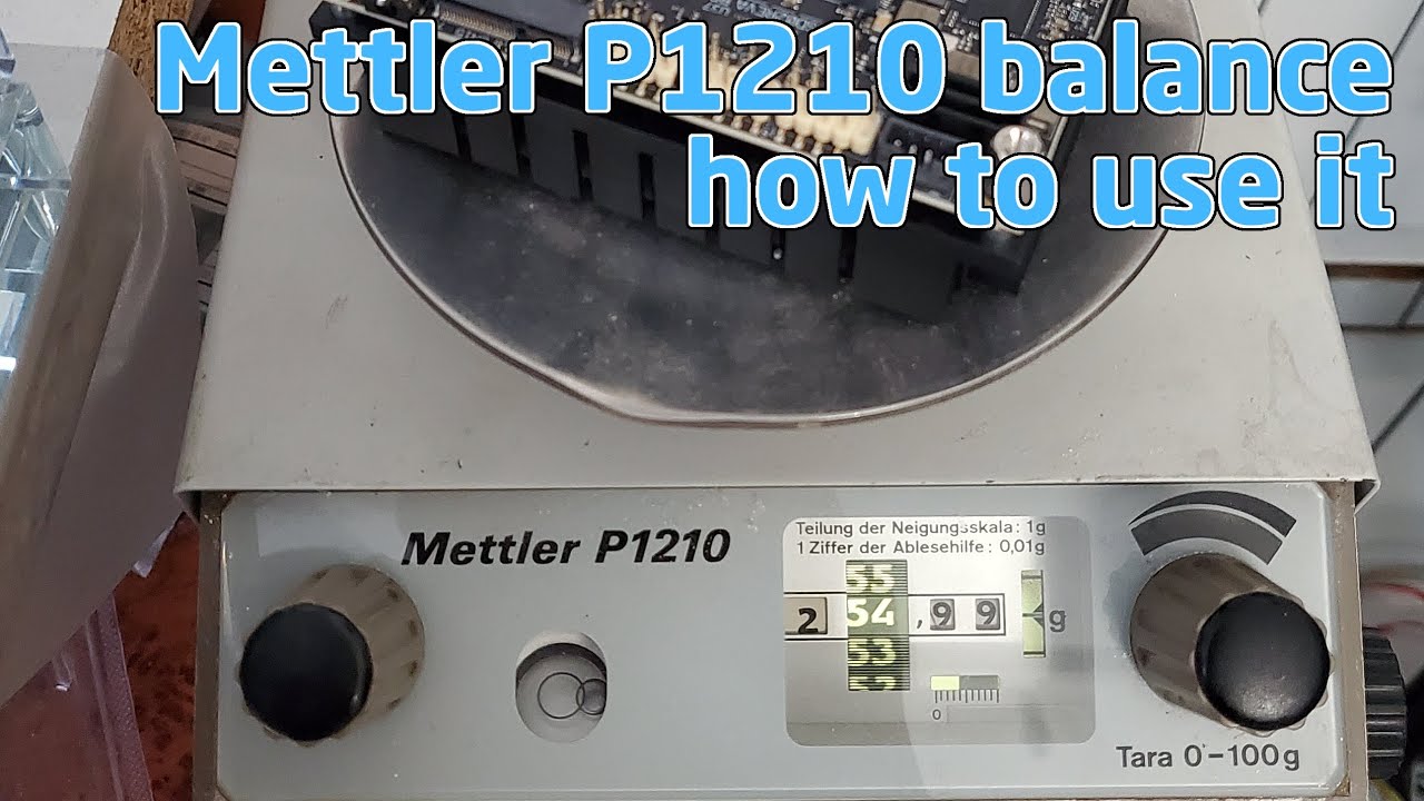 Mettler P1210 - Mettler Toledo scale setup, using an analytical balance