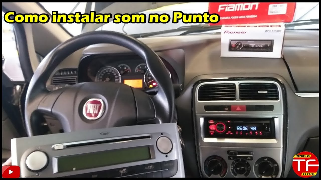 Trocando o som original do Fiat Punto