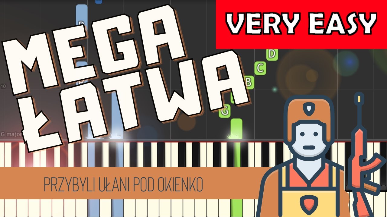 🎹 Przybyli ułani pod okienko - Piano Tutorial (MEGA ŁATWA wersja) 🎵 NUTY W OPISIE 🎼