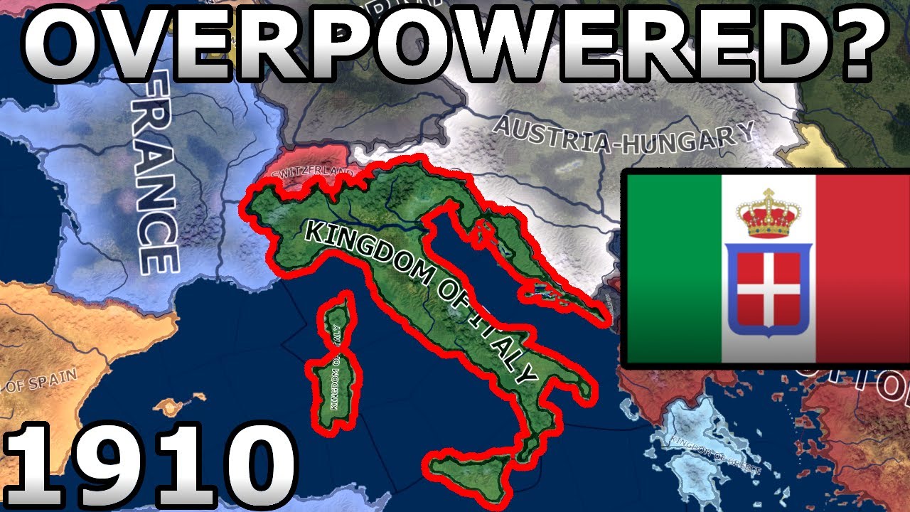 What if Greater Italy existed in WW1? | HOI4 Timelapse