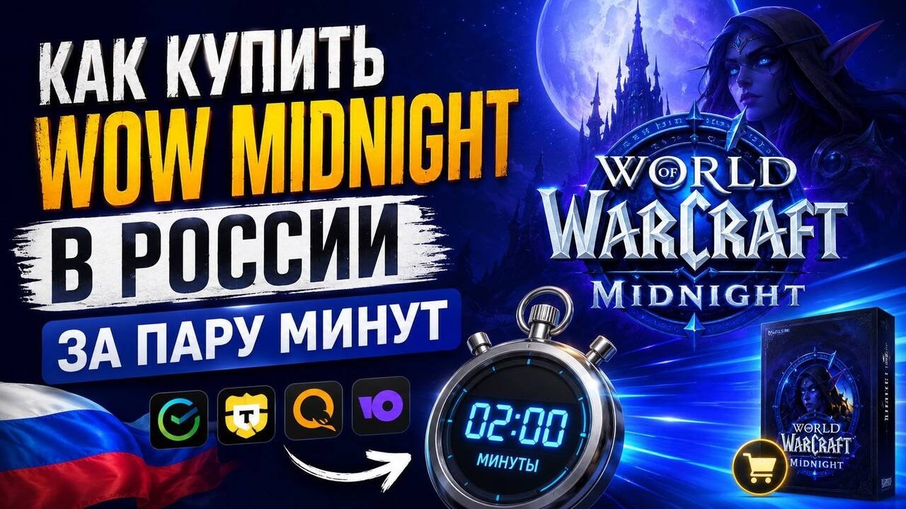 Как легко купить WoW: Midnight в России в 2026/Cмена региона