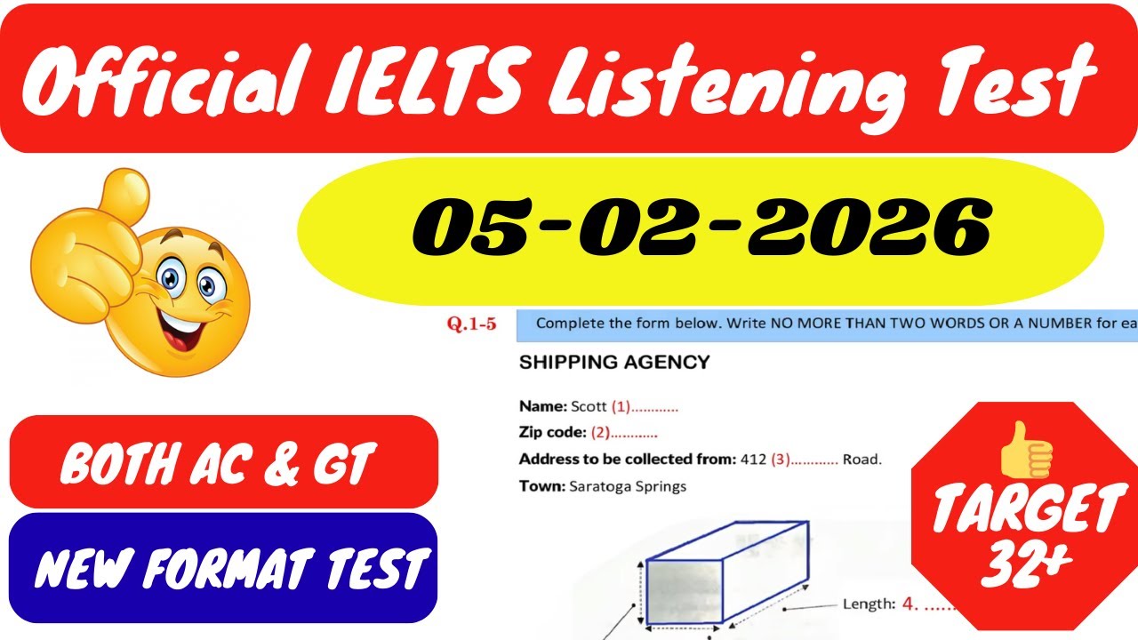IELTS LISTENING TEST 2026 | IELTS LISTENING PRACTICE TEST WITH ANSWERS 2026