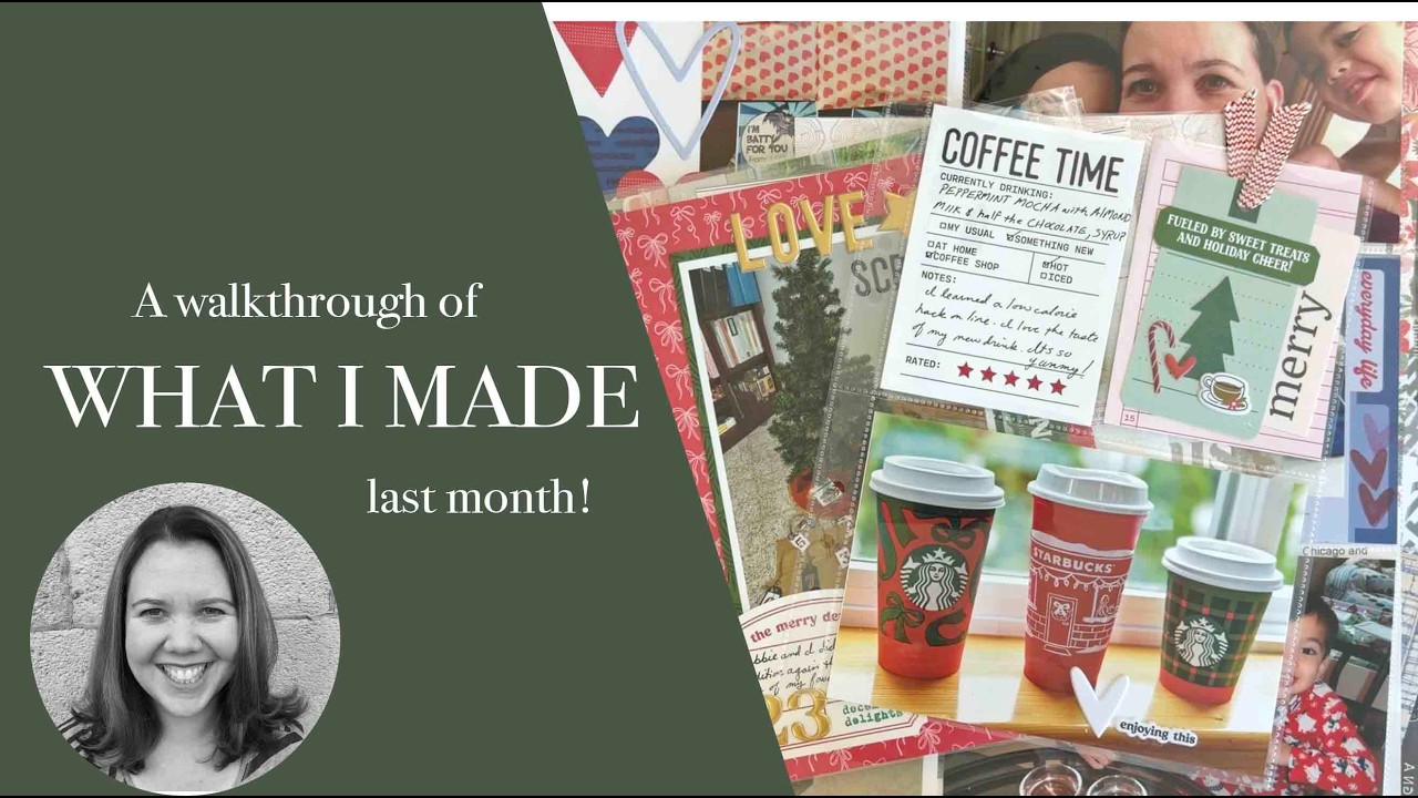 December & January Scrapbook Layouts | Catching Up & Sharing What I Made ✂️✨