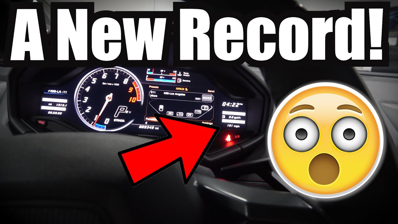 I Caught A Customer Going Very Fast In My Lamborghini